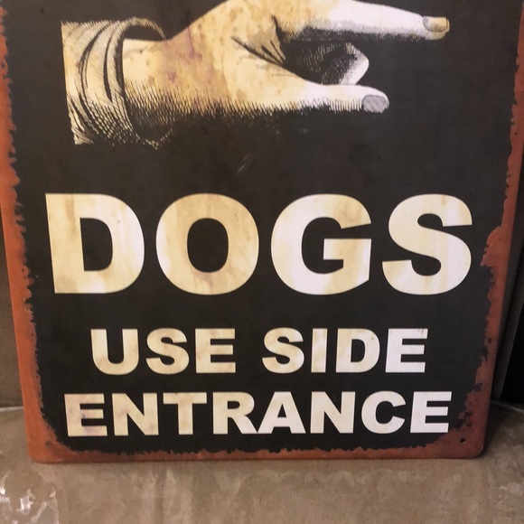 Cats Welcome 🥳HP🥳Dogs Use Side Entrance, Funny Cats/Dogs Sign 🪧 - Picture 4 of 4